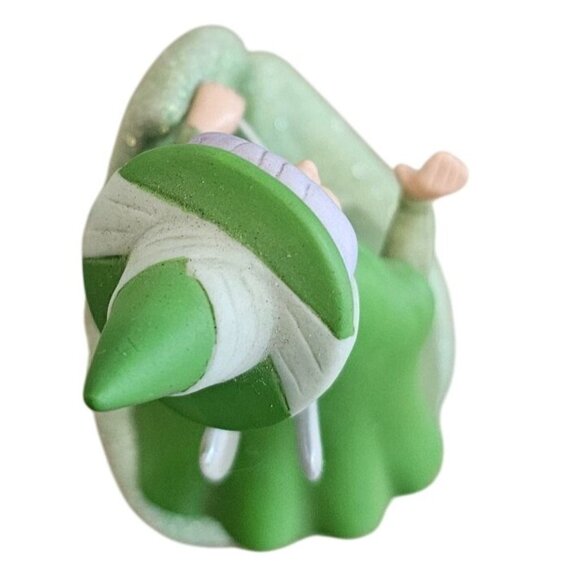 Disney Sleeping Beauty Fairy Godmother Fauna Porcelain Figurine Green Sparkle 4" - Picture 7 of 7